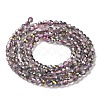 Transparent Electroplate Glass Beads Strands LS-GLAA-H021-01B-HP02-4