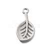 304 Stainless Steel Pendants STAS-Q362-08A-P-1