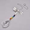 Crystal Ceiling Fan Pull Chains Chakra Hanging Pendants Prism X-AJEW-WH0021-30C-1