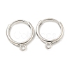 Brass Hoop Earring Findings KK-L211-021P-1