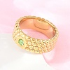 304 Stainless Steel Cubic Zirconia Finger Rings RJEW-F203-03G-03-3