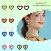 DIY Heart Drop Earring Making Kit DIY-GA0003-92-5