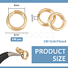 2Sets Brass Keychain Clasps KK-BC0014-47B-2