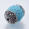 Synthetic & Dyed Lava Rock Beads RB-P029-46A-01-2