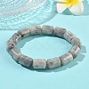 Column Natural Labradorite Beads Stretch Bracelets for Women Men BJEW-A148-01A-24-2