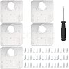 Unicraftale 10 Sets 430 Stainless Steel Mounting Plate AJEW-UN0001-33-1