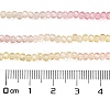 Transparent Painted Glass Beads Strands X1-DGLA-A034-T1mm-A09-3