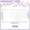 120Pcs A6 Transparent PVC Plastic Zip Top Zipper Seal File Bags ABAG-WA0001-04-2