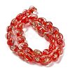 Handmade Dichroic Foil Glass Beads Strands DICH-U001-03G-2