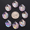 Transparent Acrylic Pendants MACR-S373-73-C04-4
