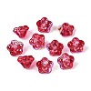 Electroplate Transparent Glass Beads Strands EGLA-N055-03A-05-1