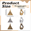 90Pcs 3 Colors Tibetan Style Alloy Tube Bails FIND-LP0007-18-2