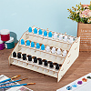 3-Layer Wooden Craft Paint & Brash Rack DIY-WH0401-04-5