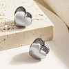 Heart 304 Stainless Steel Hoop Earrings for Women HP5817-2-2