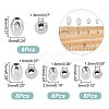 32Pcs 4 Style 201 Stainless Steel Beads STAS-UN0045-49-3