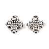 Cross Tibetan Style Alloy Beads TIBEB-ZN-3284-AS-RS-1