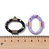 Spray Painted Alloy Spring Gate Ring PALLOY-Z018-03-4
