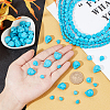 3 Sizes Dyed Synthetic Turquoise Beads Strands G-AR0004-83-3