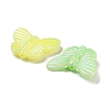 UV Plating Rainbow Iridescent Acrylic Beads OACR-F009-03-2