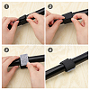 Nylon Reusable Cable Straps Cable Ties & Felt Pad Stickers FIND-CA0003-65-5