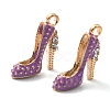 2Pcs Alloy Enamel Stilettos Pendants ENAM-YW0002-30C-3