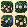 39Pcs 13 Style Cute Resin Animal Figurines Ornament DJEW-SZ0001-11-3