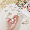 GOMAKERER 222Pcs 9 Styles ABS Plastic Imitation Pearl Round Beads KY-GO0001-03-3