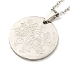 Non-Tarnish Constellation Pendant Necklaces NJEW-S422-04P-06-2