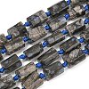 Natural Glaucophane Beads Strands G-A314-A08-01-2