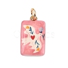 Brass Enamel Pendants ENAM-I087-01-1
