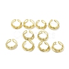 Clear Cubic Zirconia Criss Cross with Star Cuff Earring EJEW-H092-01G-3