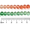 Transparent Painted Glass Beads Strands DGLA-A034-T8mm-A04-3