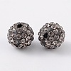 Polymer Clay Rhinestone Beads RB-C1438-10mm-A12-2