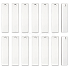 20Pcs 201 Stainless Steel Rectangle Stamping Blank Tag Pendants STAS-UN0063-43-1