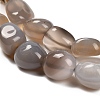 Natural Grey Agate Beads Strands G-P568-C17-01-4
