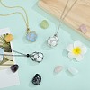3Pcs 3 Style Brass Braided Macrame Pouch Empty Stone Holder for Pendant Necklaces Making NJEW-SZ0001-63-4
