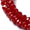 Baking Paint Imitation Jade Glass Bead Strands DGLA-A034-J6MM-A29-4