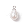 Natural Cultured Freshwater Pearl Teardrop Pendants PALLOY-JF03360-2