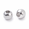 Non-Tarnish Textured 304 Stainless Steel Beads STAS-P306-01C-P-3