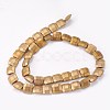 Electroplated Non-magnetic Synthetic Hematite Beads Strands G-P367-B-2