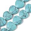 Synthetic Turquoise Beads Strands G-A309-A16-01-2