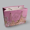 4Pcs 4 Colors Flower Print Paper Handbags ABAG-WH0045-15-2