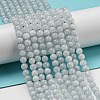 Natural Aquamarine Beads Strands G-P342-10-4mm-2