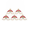 Alloy Enamel Pendants ENAM-N055-026-A01-NR-1