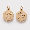 304 Stainless Steel Pendants STAS-Q201-T450G-2
