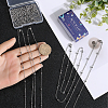 SUNNYCLUE 12Pcs 304 Stainless Steel Satellite Chain Necklaces Set NJEW-SC0001-14A-3