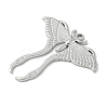 304 Stainless Steel Moth Pendants STAS-S186-08B-P-2