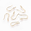 Brass Cubic Zirconia Earring Hooks X-KK-S336-43G-1