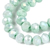 Anti-Tarnish Dyed Rondelle Glass Beads Strands LS-EGLA-T021-3mm-17-08-3