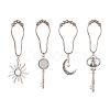 4 Styles Moon & Key & Sun Curtain Hooks DIY-CP00032-1